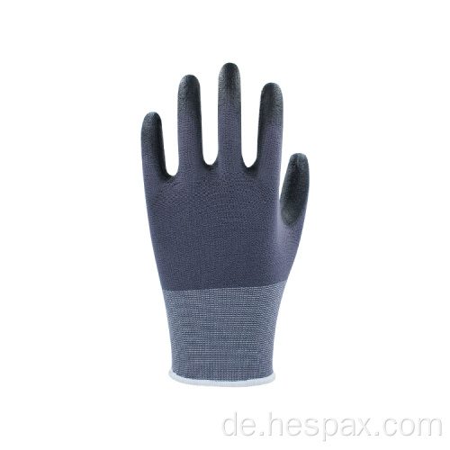 Hespax Anti-statische Handschuhe graue PU-Beschichtung Anti-Staub